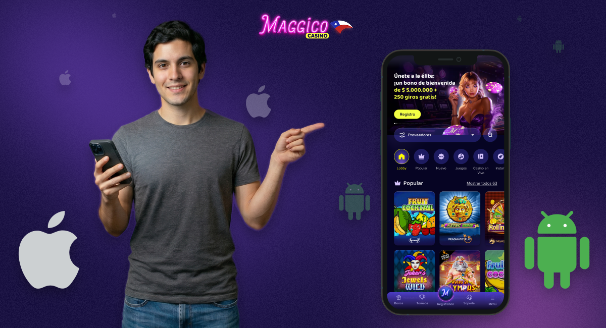 Aplicación móvil de Maggico Casino para Android e iOS
